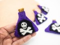 7cm Felt Poison Bottle