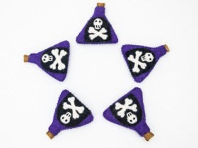 Felt Poison Bottle - Felt and Yarn