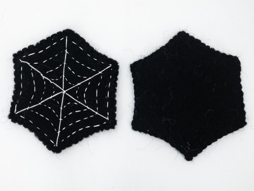 12cm Wool Felt Spider Web