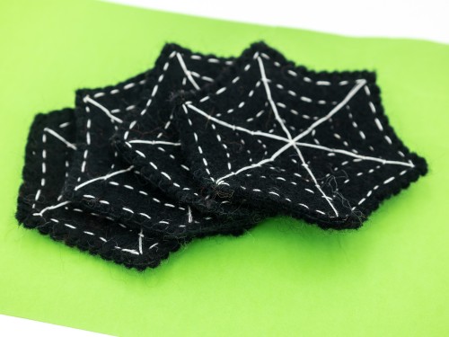 12cm Wool Felt Spider Web