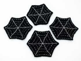 12cm Wool Felt Spider Web