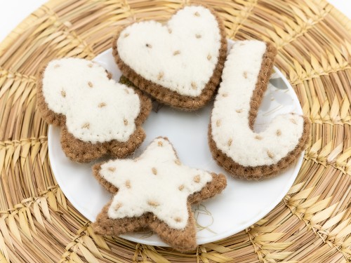 7cm Felt Christmas Cookies