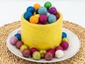 2.5cm Felt Glitter Balls | Wholesale Glitter Felt Balls