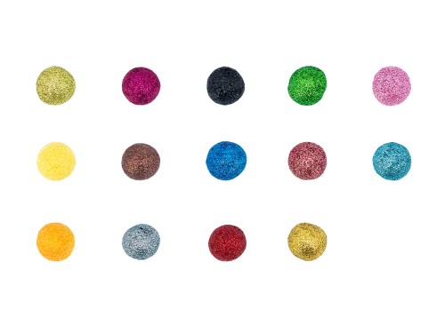 2.5cm Felt Glitter Balls | Wholesale Glitter Felt Balls