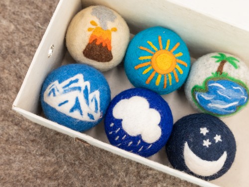 8cm Laundry Wool Dryer Balls Handmade | 6 Pieces Pack