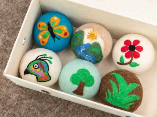 8cm Laundry Wool Dryer Balls Handmade | 6 Pieces Pack