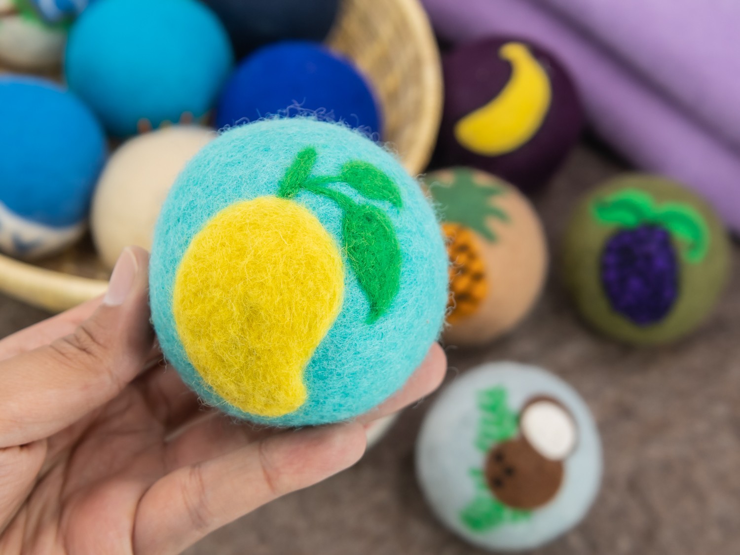 Merino Wool Felted Dryer Ball - Set of 3 – Janet Marie Felted Goods