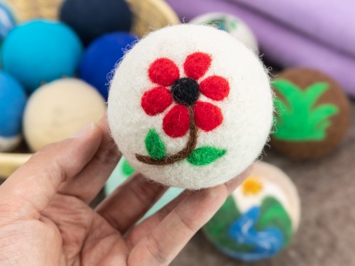 8cm Laundry Wool Dryer Balls Handmade | 6 Pieces Pack