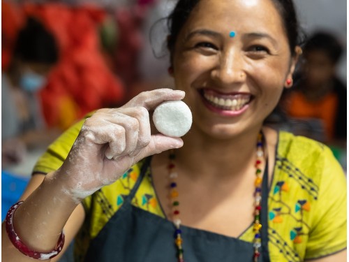 4cm Felt Peppermint Candy