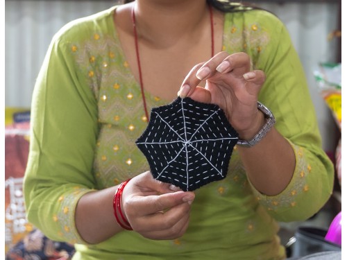 12cm Wool Felt Spider Web