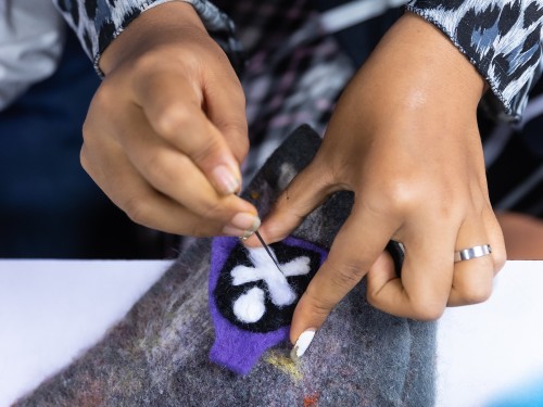 7cm Felt Poison Bottle