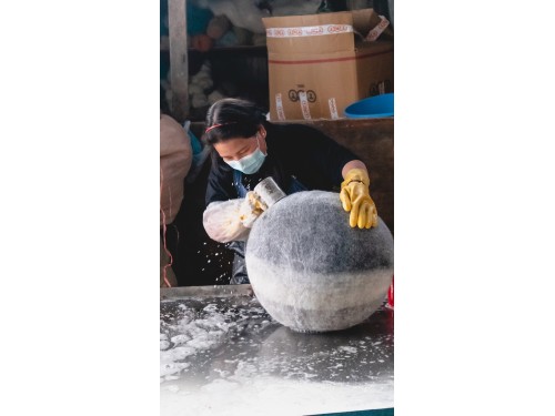 Wool Felt Tiger Design Cat Cave