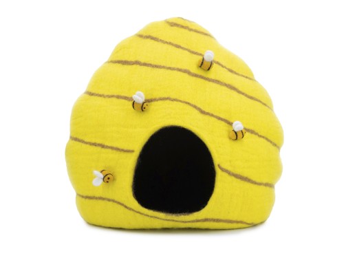 Bee Hive Design Felt Cat Cave