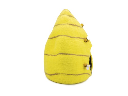 Bee Hive Design Felt Cat Cave