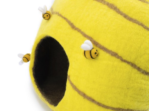 Bee Hive Design Felt Cat Cave