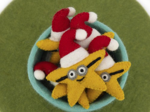 8cm Christmas Minion Felt Star