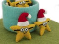 8cm Christmas Minion Felt Star
