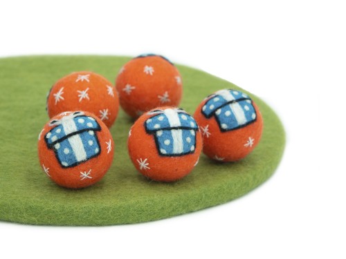 Felt Christmas Ball Ornaments