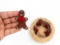 4cm Felt Gingerbread Man