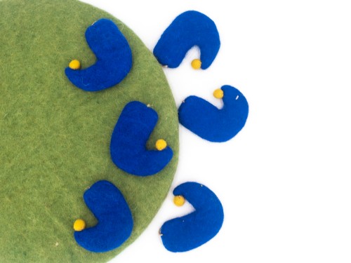 7X7cm Blue Elf Boot Christmas Decoration