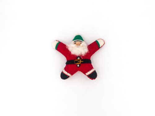 Wool Felt Mini Santa Claus Ornament