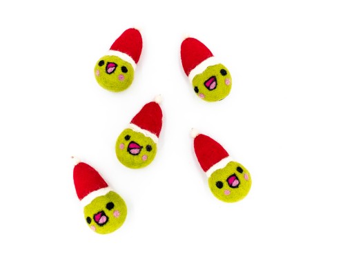 Felt Brussels Sprout Bauble Ornament