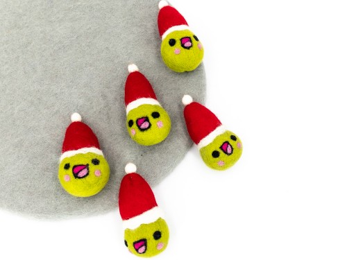 Felt Brussels Sprout Bauble Ornament