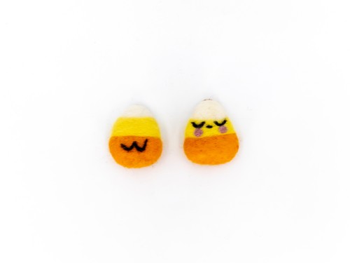 6cm Halloween Felt Cheeky Candy Corn