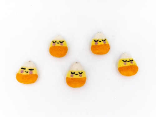 6cm Halloween Felt Cheeky Candy Corn