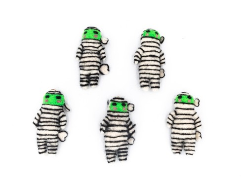 10cm Creepy Cute Felt Mummy
