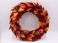 Wool Felt Fall Leaves Wreath