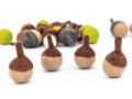 2cm Handmade Felt Acorn