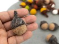 2cm Handmade Felt Acorn