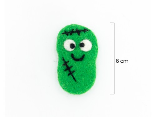 6cm Felt Monster Head Ornament