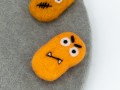 6cm Felt Monster Head Ornament