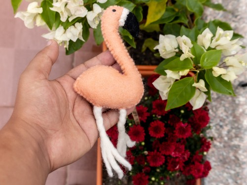 Wool Felt Flamingo