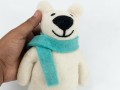 11cm Cute Christmas Felt Polar Bear
