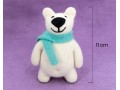 11cm Cute Christmas Felt Polar Bear