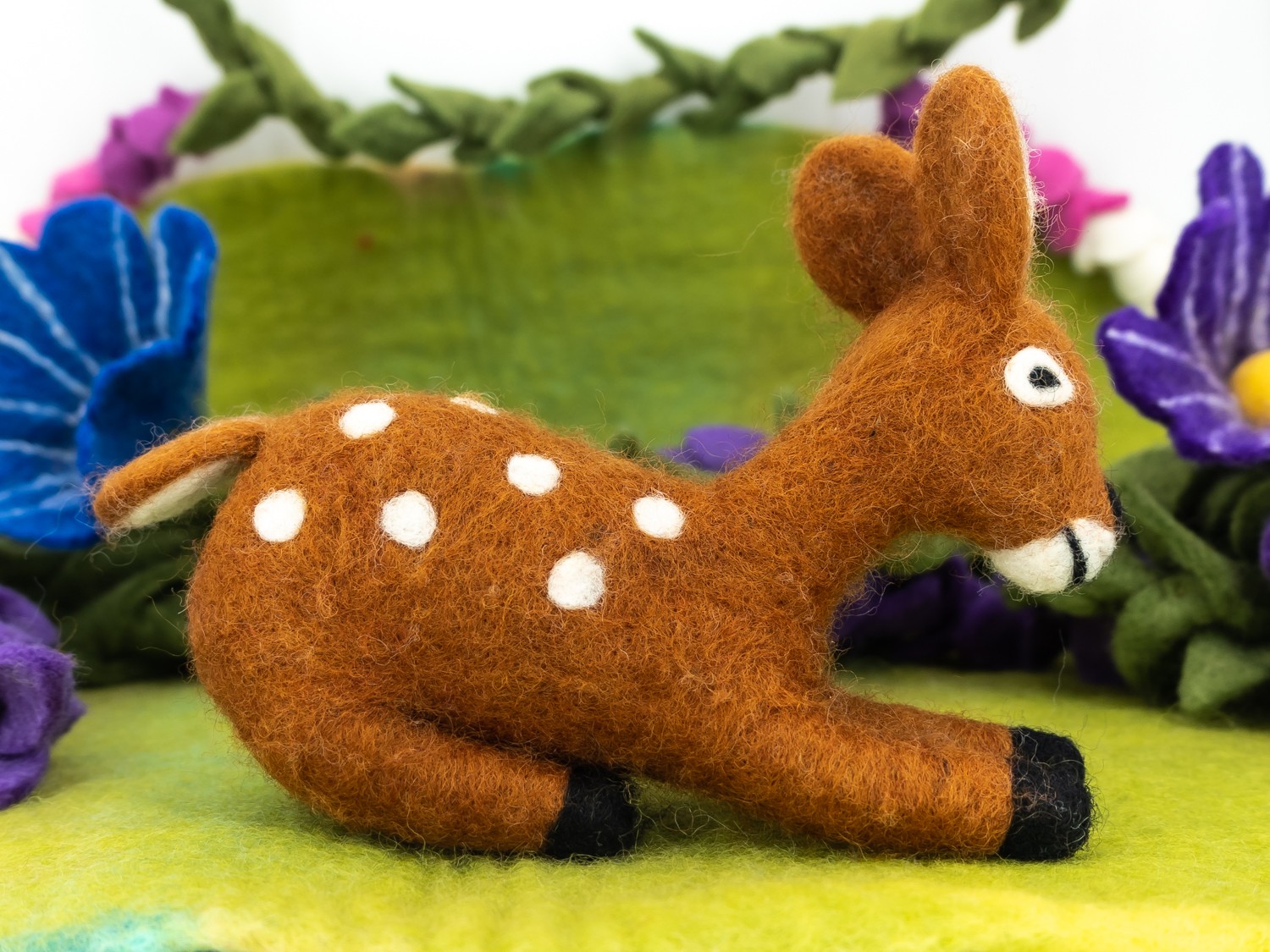 DEER SET felt animals felt animal NEEDLE animal NEEDLE animals