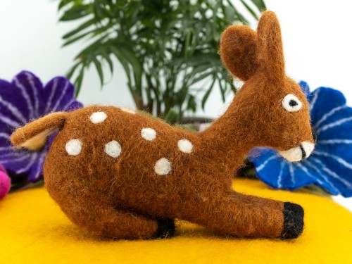 16cm Needle Felted Deer