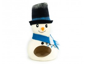Snowman Felt Cat Cave