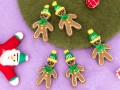 Farmhouse Christmas Felt Gingerbread Men