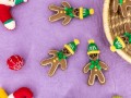 Farmhouse Christmas Felt Gingerbread Men
