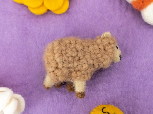 8cm Needle Felted Sheep