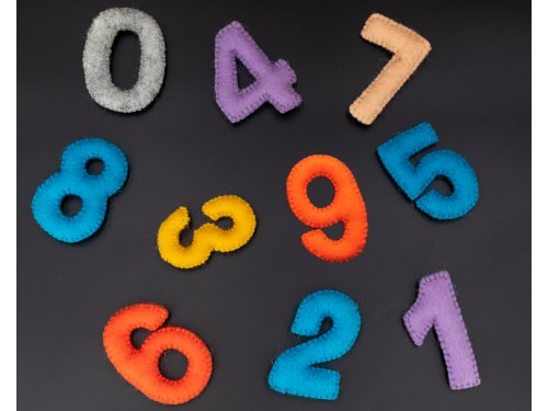 8cm|10cm Bulk Felt Stitched Numbers