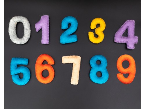 8cm|10cm Bulk Felt Stitched Numbers