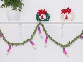 75cm Felt leaf and Lavender...