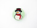 Wool Felt Ball with Snowman Design