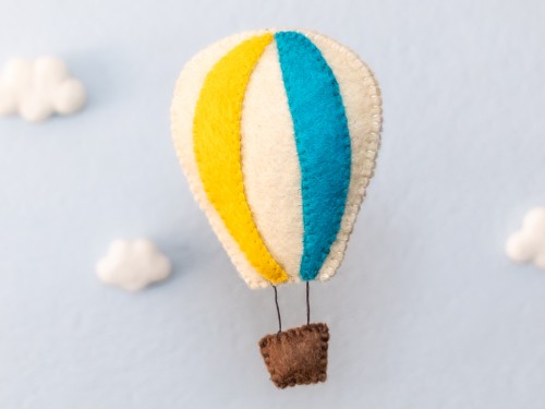 15cm Felt Hot Air Balloon