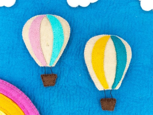 15cm Felt Hot Air Balloon